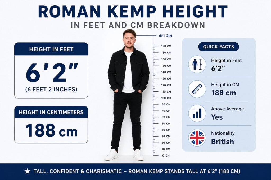 roman kemp height in feet